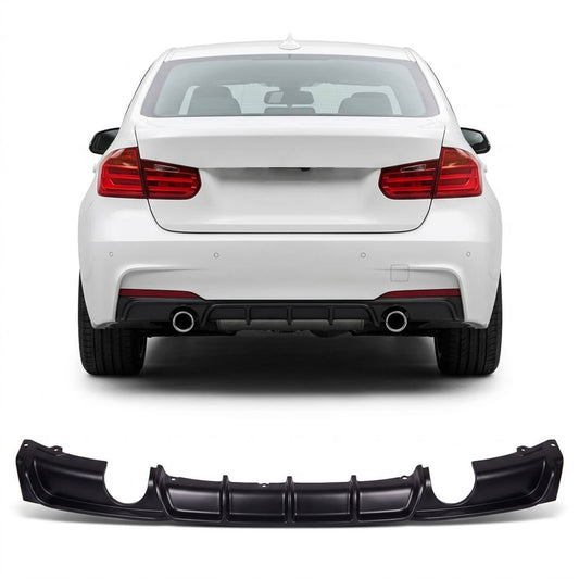 Heckstoßstange Diffusor Matt Schwarz passend für BMW 3er F30 F31 2011-2018