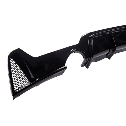Heckspoiler Diffusor Hochglanz Schwarz passend für BMW 4er F32 F33 F36