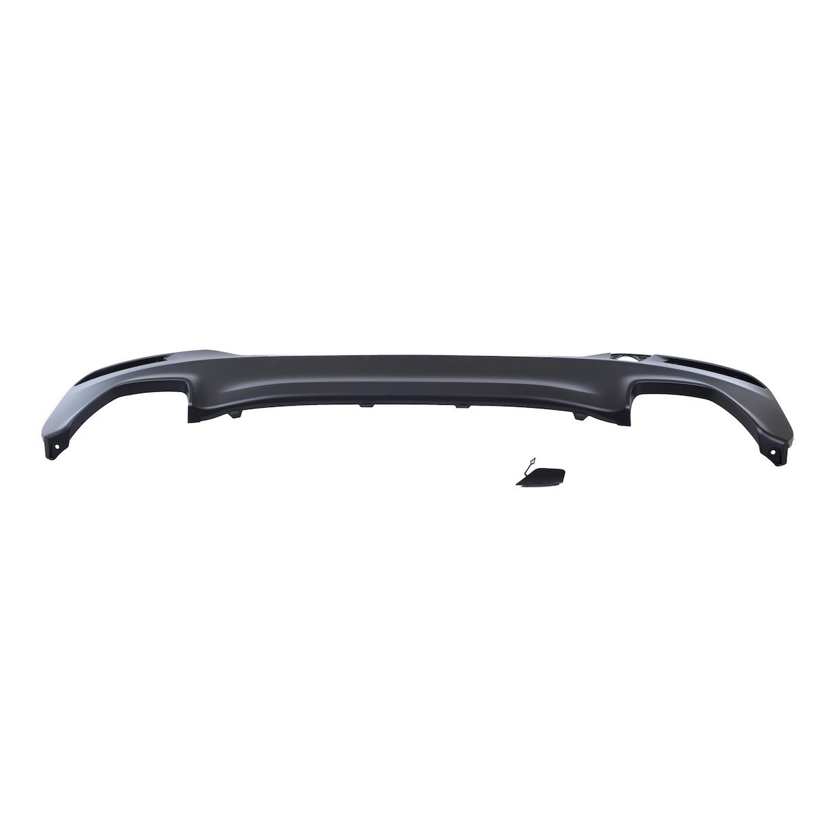 Heckstoßstange Diffusor Matt Schwarz passend für BMW 5er G30 G31 2016-2020