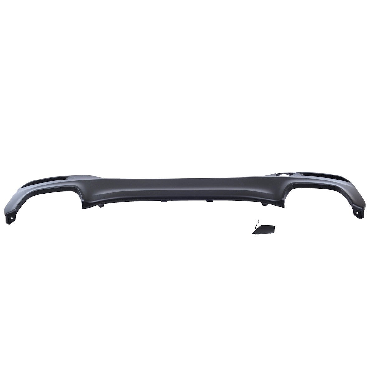 Heckstoßstange Diffusor Matt Schwarz passend für BMW 5er G30 G31 2016-2020