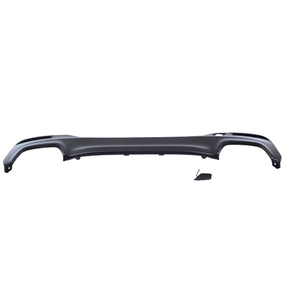 Heckstoßstange Diffusor Matt Schwarz passend für BMW 5er G30 G31 2016-2020