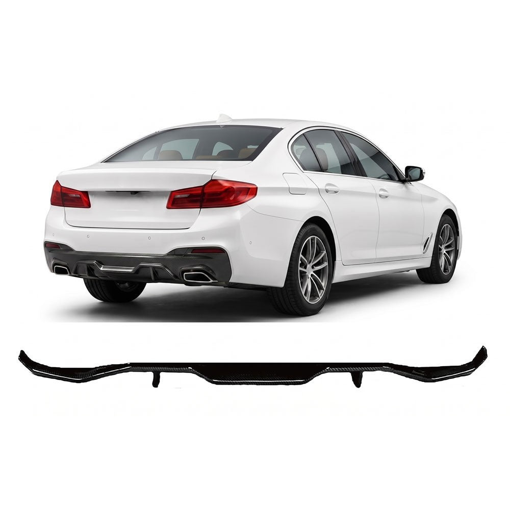 Sport Heckspoiler Diffusor Matt Schwarz passend für BMW 5 G30/G31 2017-2020
