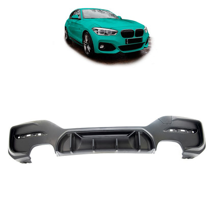 Heckstoßstange Diffusor Matt Schwarz passend für BMW 1er F20 F21 2015-2019