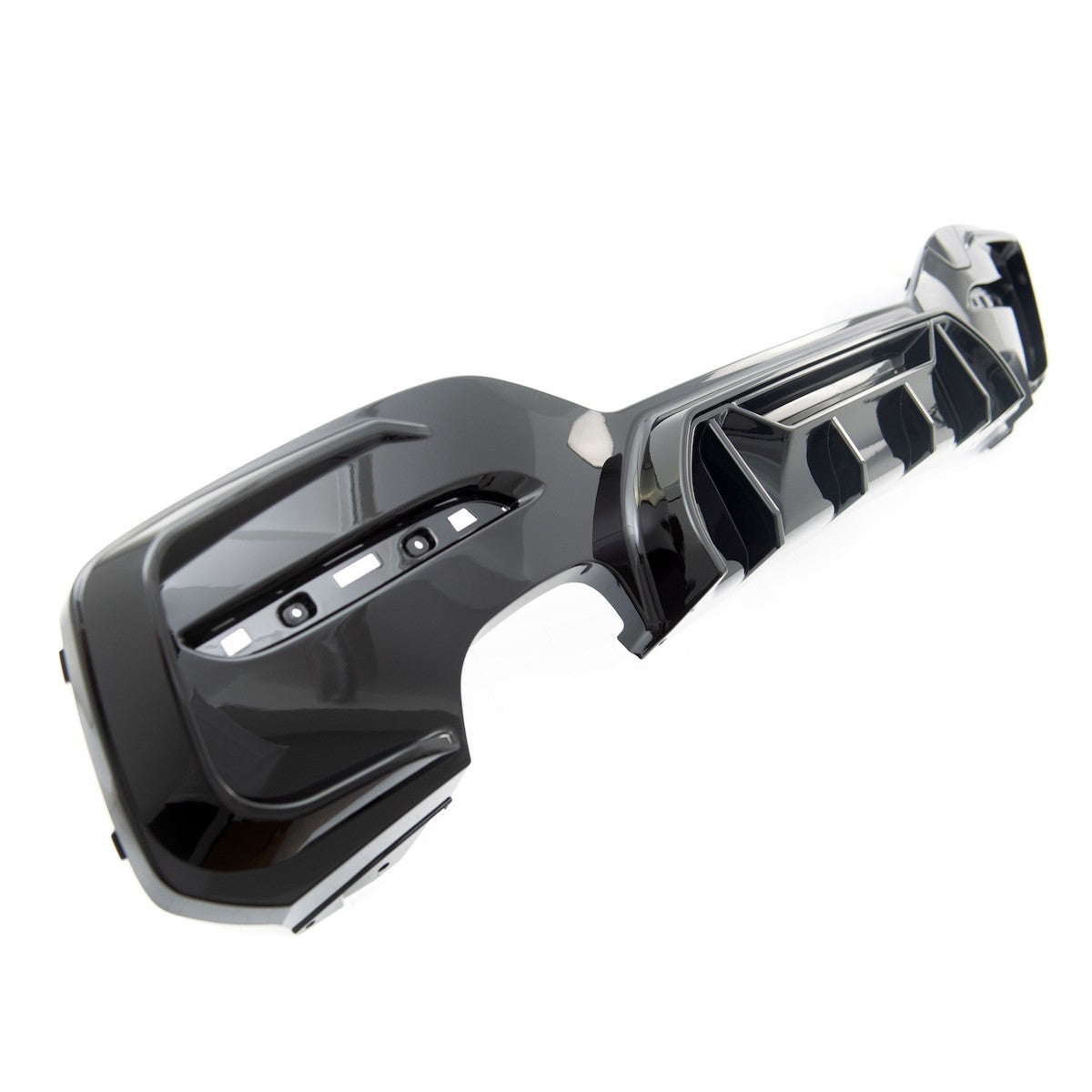 Sport Heckstoßstange Diffusor Hochglanz Schwarz passend für BMW 1er F20 F21 2015-2019