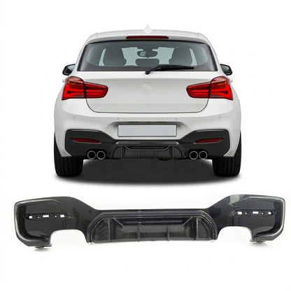 Sport Heckstoßstange Diffusor Carbon-Optik passend für BMW 1er F20 F21 2015-2019