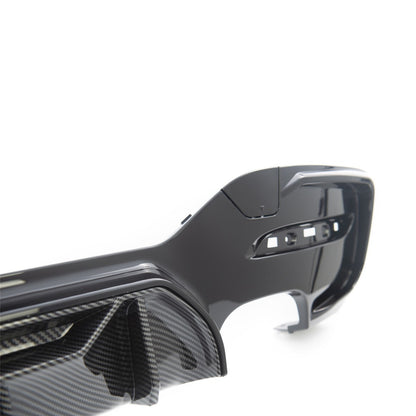 Sport Heckstoßstange Diffusor Carbon-Optik passend für BMW 1er F20 F21 2015-2019