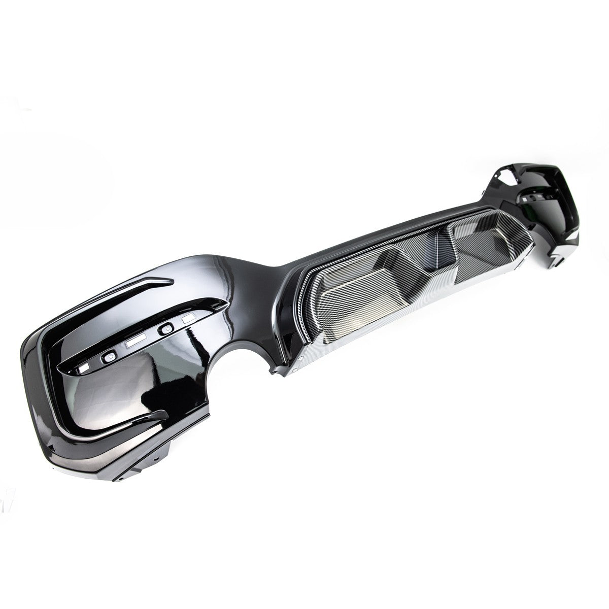 Heckstoßstange Diffusor Carbon-Optik passend für BMW 1er F20 F21 2015-2019