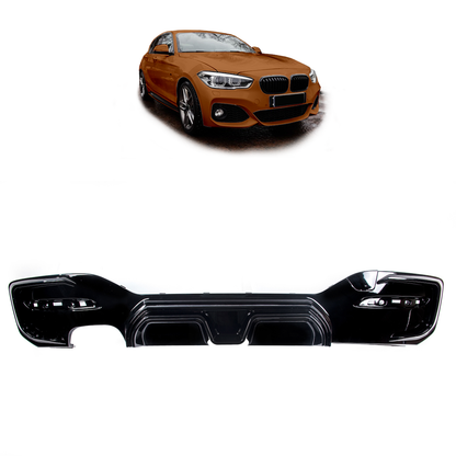 Heckstoßstange Diffusor Hochglanz Schwarz passend für BMW 1er F20 F21 2015-2019