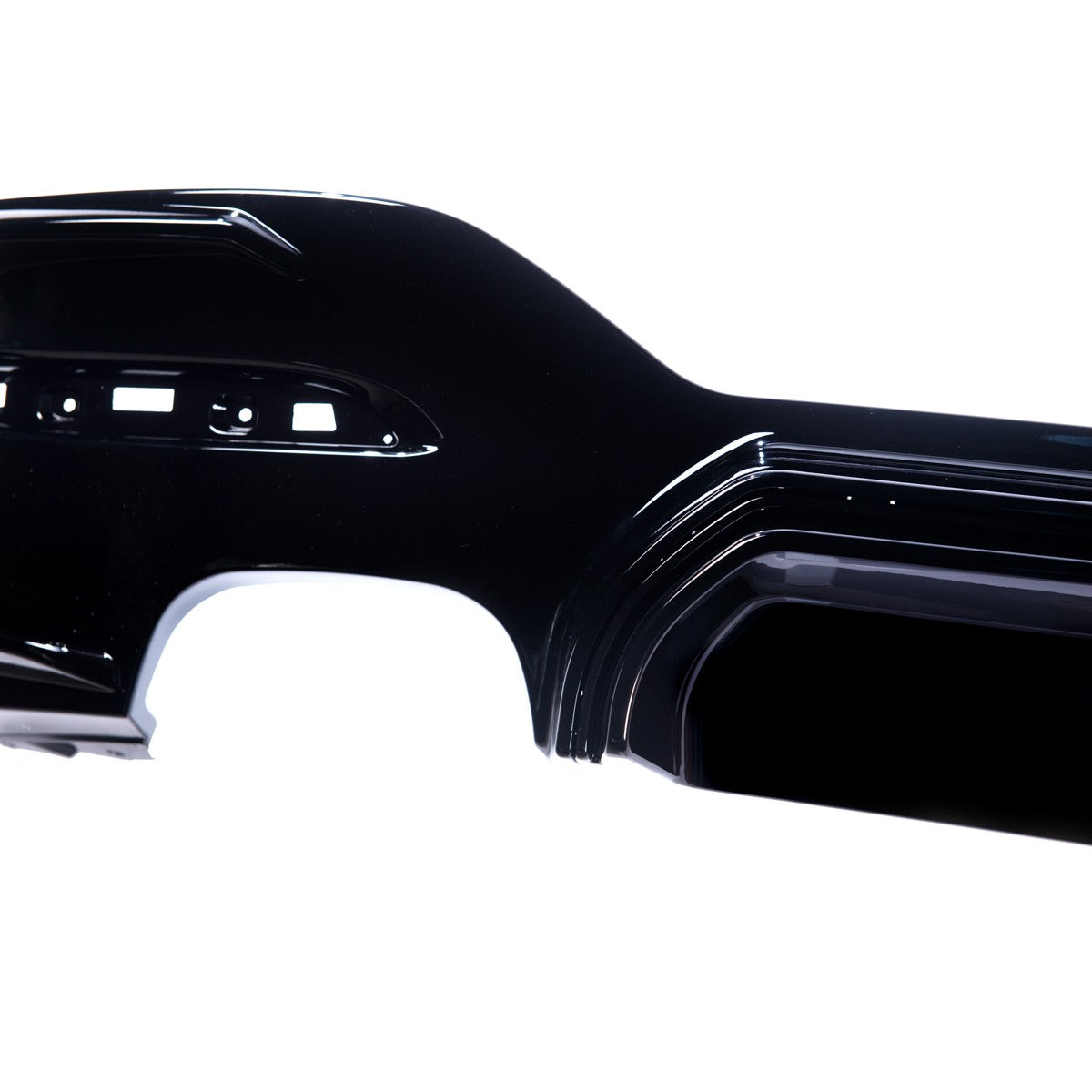Heckstoßstange Diffusor Hochglanz Schwarz passend für BMW 1er F20 F21 2015-2019