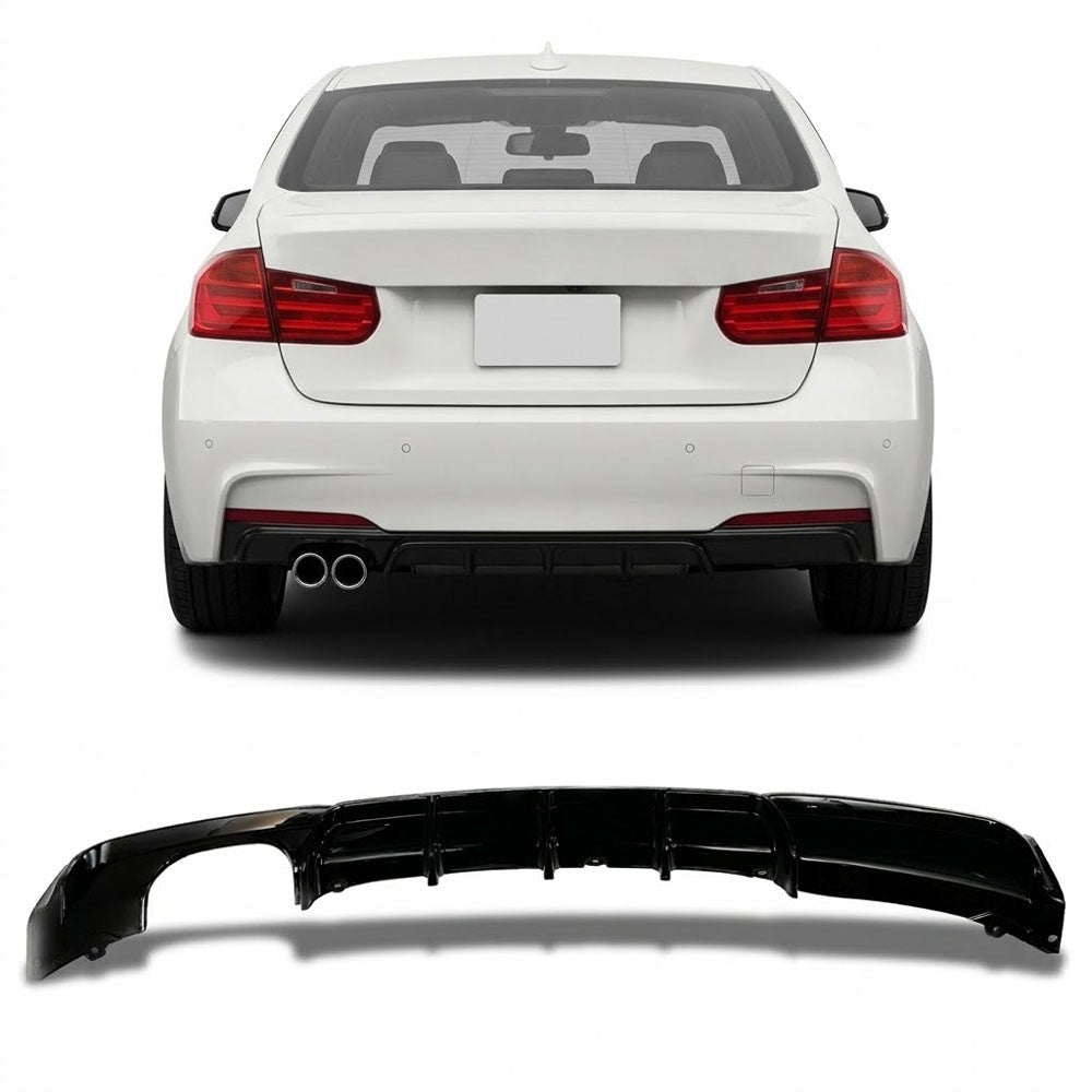 Heckstoßstange Diffusor Hochglanz Schwarz passend für BMW 3er F30 F31 2011-2018