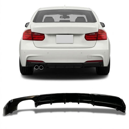 Heckstoßstange Diffusor Hochglanz Schwarz passend für BMW 3er F30 F31 2011-2018
