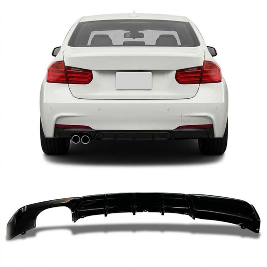 Heckstoßstange Diffusor Hochglanz Schwarz passend für BMW 3er F30 F31 2011-2018