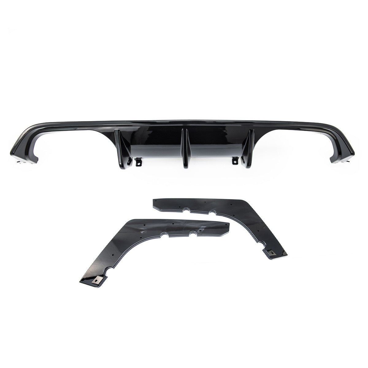 Diffusor passend für BMW 4 F82 F83 3 F80 Heck Hochglanz Schwarz