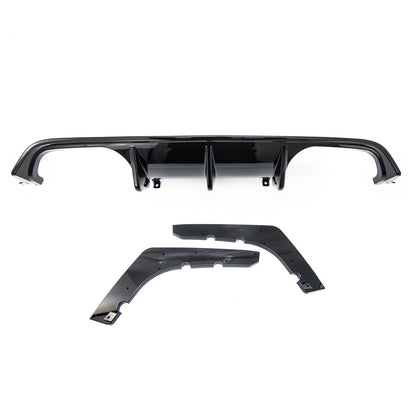 Diffusor passend für BMW 4 F82 F83 3 F80 Heck Hochglanz Schwarz