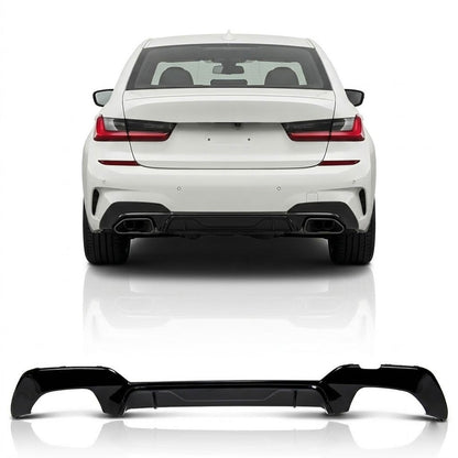 Heckdiffusor Hochglanz Schwarz passend für BMW 3er G20 G21 340i 2019-2022