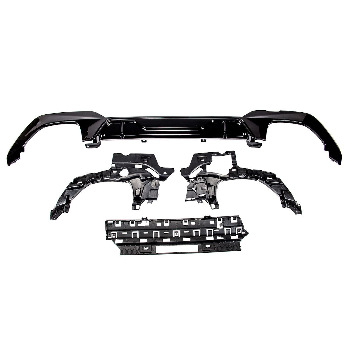 Heckdiffusor Hochglanz Schwarz passend für BMW 3er G20 G21 340i 2019-2022
