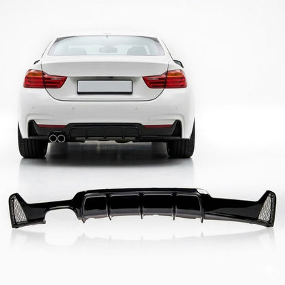 Heckdiffusor Hochglanz Schwarz passend für BMW 4er F32 F33 F36 2013-2020