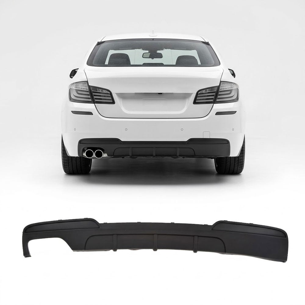 Heckstoßstange Diffusor Matt Schwarz passend für BMW 5er F10 F11 2009-2016