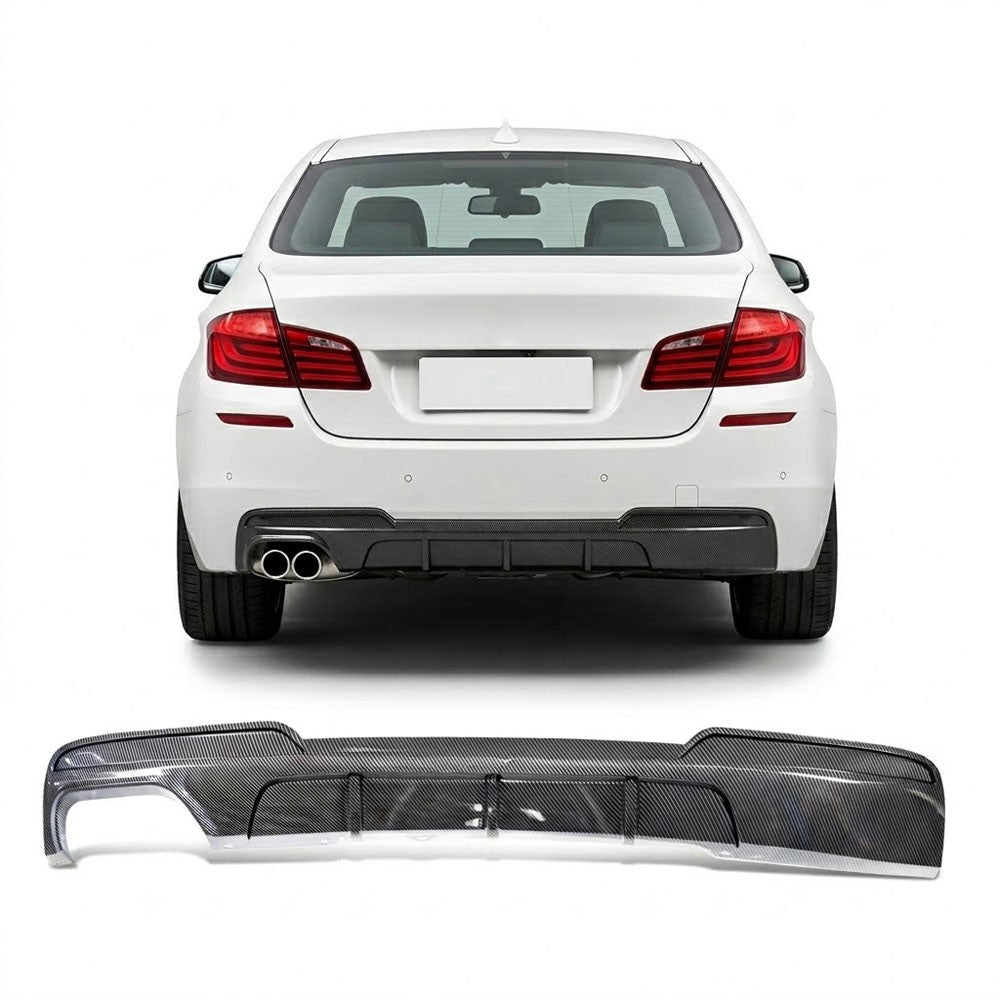 Heckstoßstange Diffusor Carbon-Optik passend für BMW 5er F10 F11 2009-2016