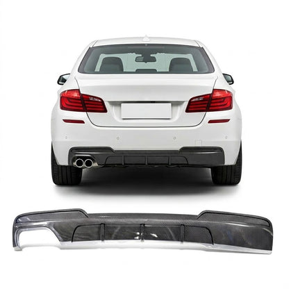 Heckstoßstange Diffusor Carbon-Optik passend für BMW 5er F10 F11 2009-2016