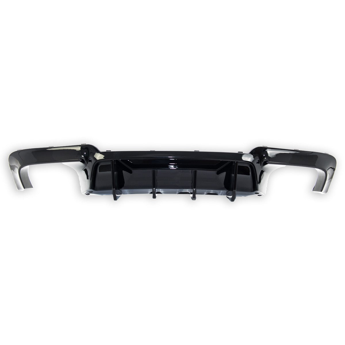 Heckstoßstange Diffusor Hochglanz Schwarz passend für BMW 5er F10 F11 2009-2016