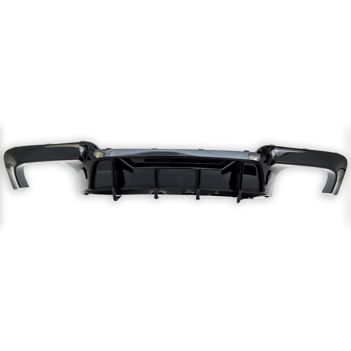 Heckstoßstange Diffusor Hochglanz Schwarz passend für BMW 5er F10 F11 2009-2016