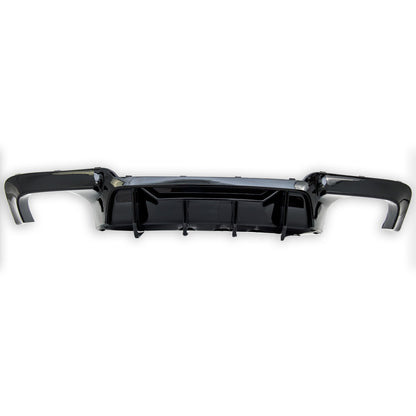 Heckstoßstange Diffusor Hochglanz Schwarz passend für BMW 5er F10 F11 2009-2016