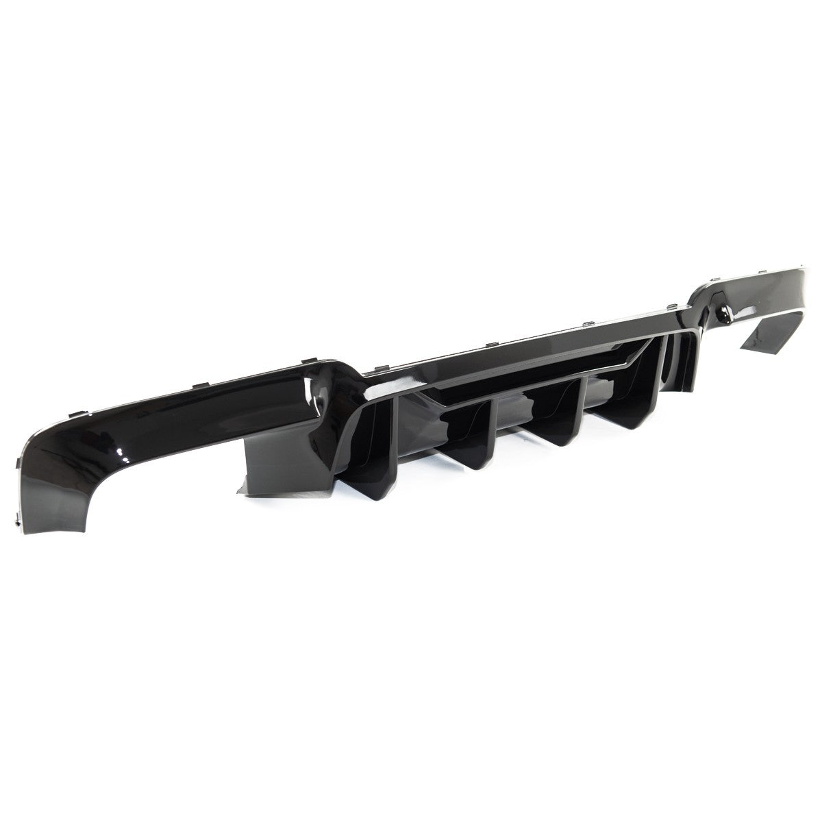 Heckstoßstange Diffusor Hochglanz Schwarz passend für BMW 5er F10 F11 2009-2016