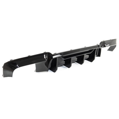 Heckstoßstange Diffusor Hochglanz Schwarz passend für BMW 5er F10 F11 2009-2016