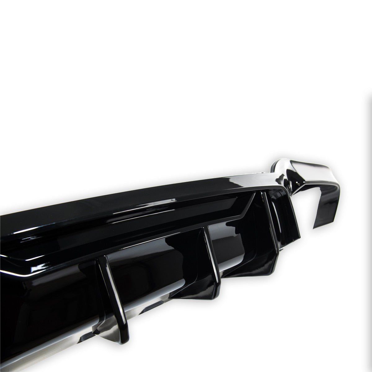 Heckstoßstange Diffusor Hochglanz Schwarz passend für BMW 5er F10 F11 2009-2016