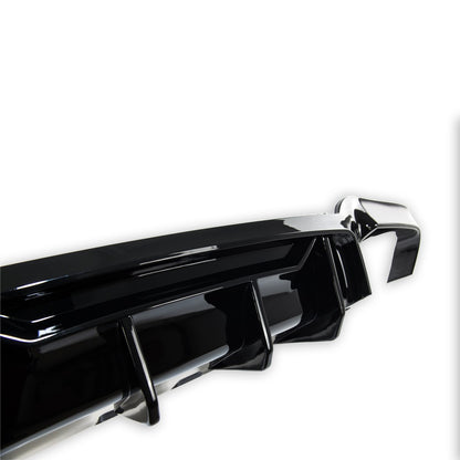 Heckstoßstange Diffusor Hochglanz Schwarz passend für BMW 5er F10 F11 2009-2016