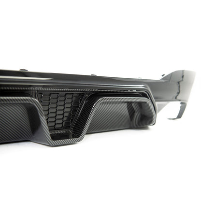 Heckdiffusor Carbon-Optik passend für BMW 5er G30 G31 F90 2017-2023