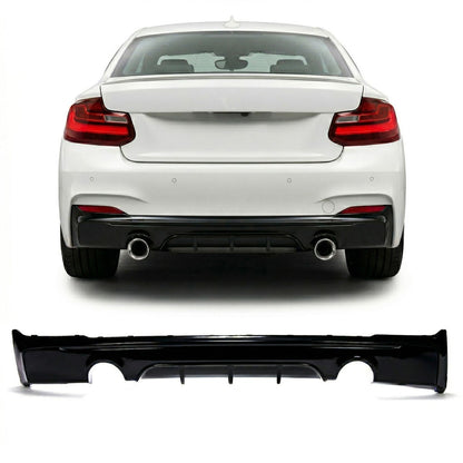 Heckdiffusor Hochglanz Schwarz passend für BMW 2er F22 F23 2014-2021