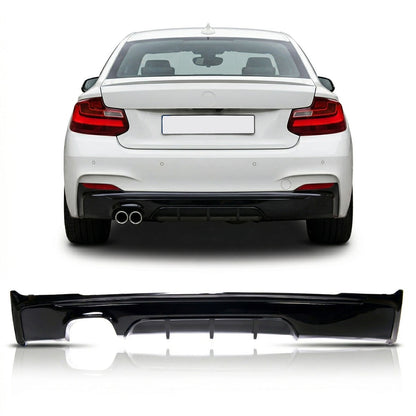 Heckdiffusor Hochglanz Schwarz passend für BMW 2er F22 F23 2014-2021