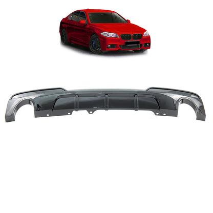 Heckstoßstange Diffusor Hochglanz Schwarz passend für BMW 5er F10 F11 2009-2016