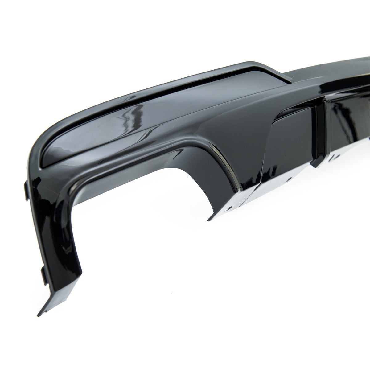 Heckstoßstange Diffusor Hochglanz Schwarz passend für BMW 5er F10 F11 2009-2016