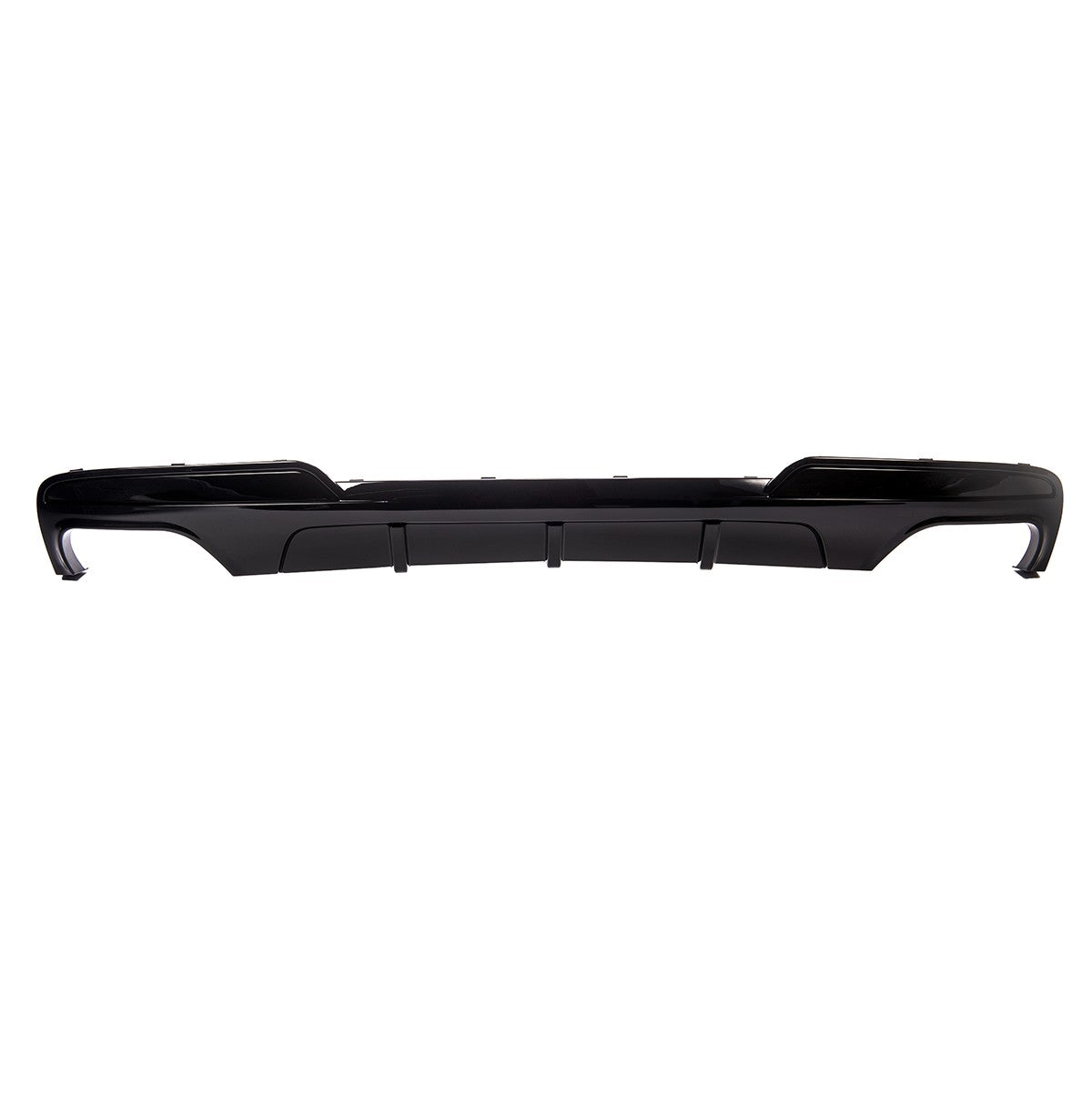 Heckdiffusor Hochglanz Schwarz Twin Auspuff passend für BMW 5er F10 F11 09-16