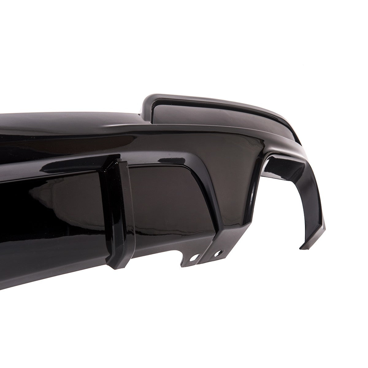 Heckdiffusor Hochglanz Schwarz Twin Auspuff passend für BMW 5er F10 F11 09-16