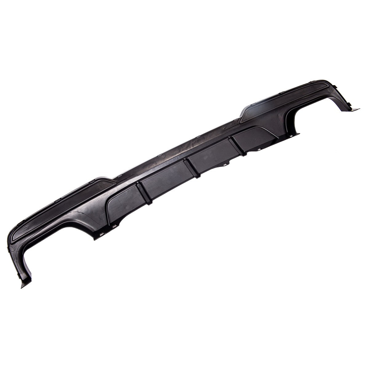 Heckdiffusor Hochglanz Schwarz Twin Auspuff passend für BMW 5er F10 F11 09-16
