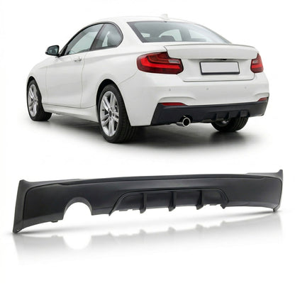 Sport Heckdiffusor Matt Schwarz passend für BMW 2er F22/F23 2012-2019