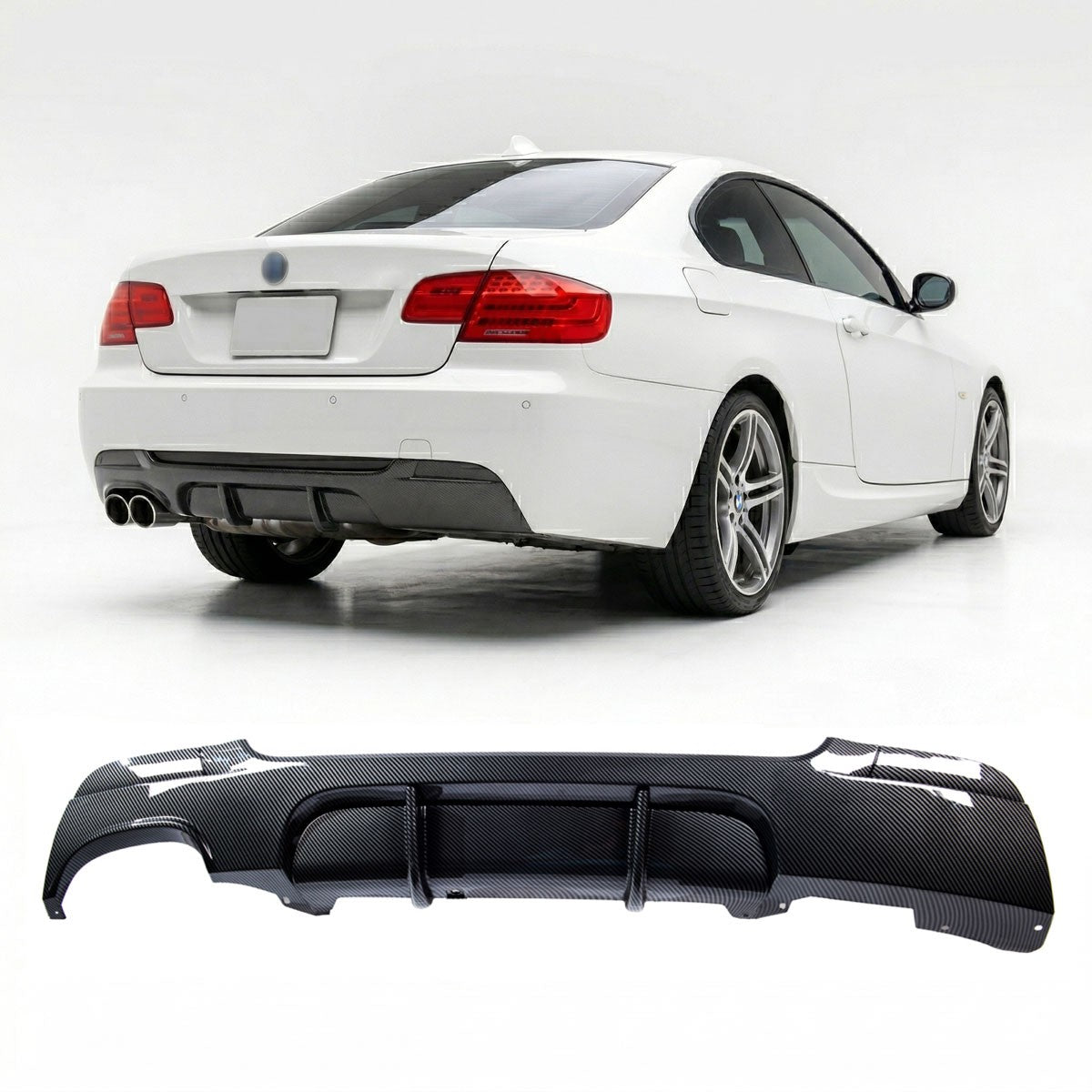 Heckspoiler Diffusor Carbon-Optik passend für BMW 3er E92 E93 2006-2013