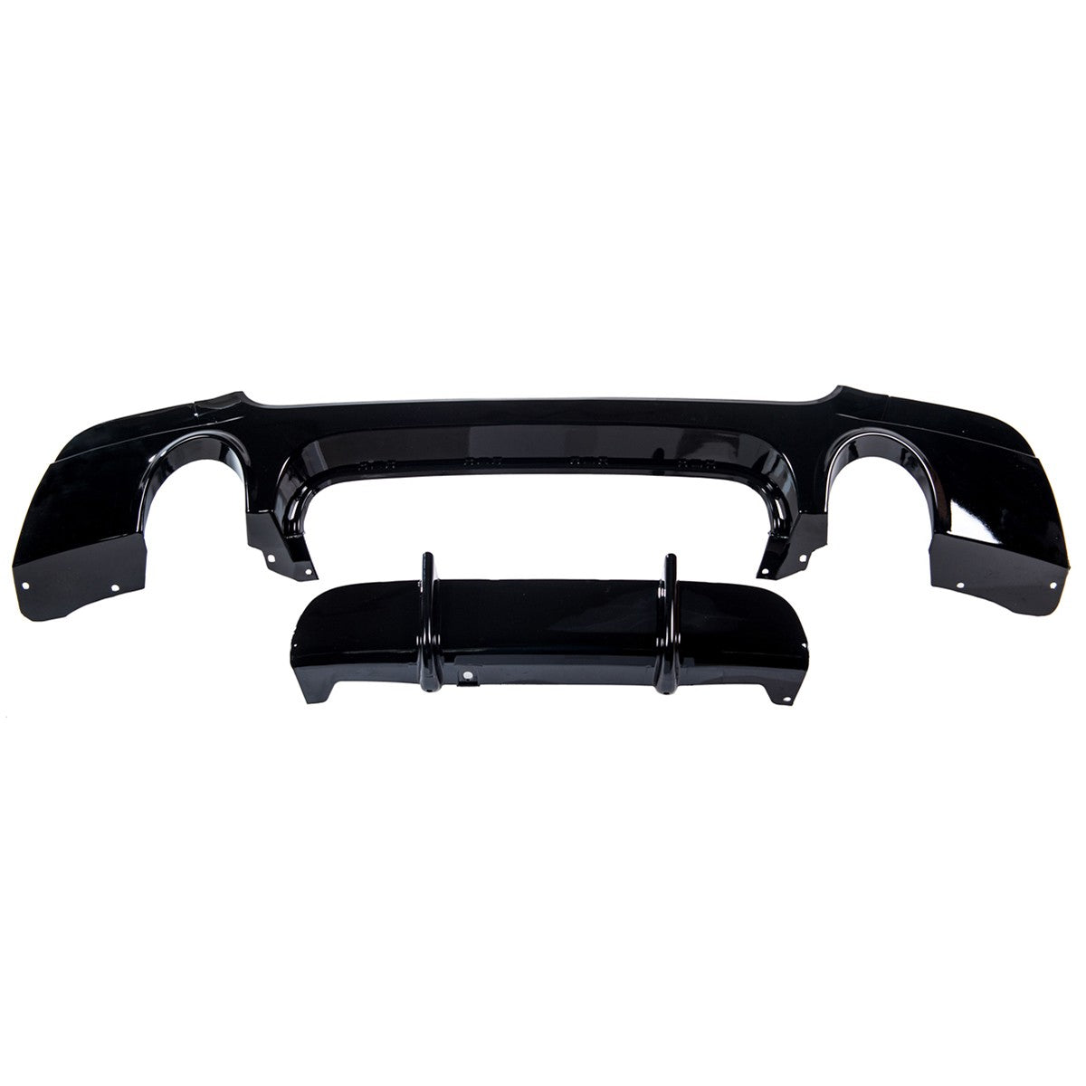 Heckstoßstange Diffusor Hochglanz Schwarz passend für BMW 3er E92 E93 335i 2006-2013