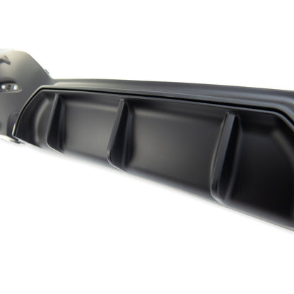 Sport Heckstoßstange Diffusor Matt Schwarz passend für BMW 1er (F20 F21) 2015-2019