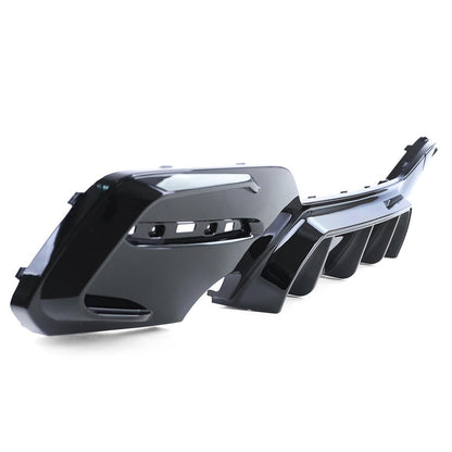 Heckstoßstange Diffusor Hochglanz Schwarz passend für BMW 1er F20 F21 Hatchback 2015-2019