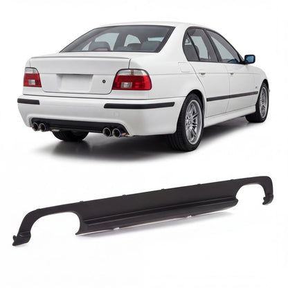 Heckstoßstange Diffusor Hochglanz Schwarz passend für BMW 5er E39 1996-2003