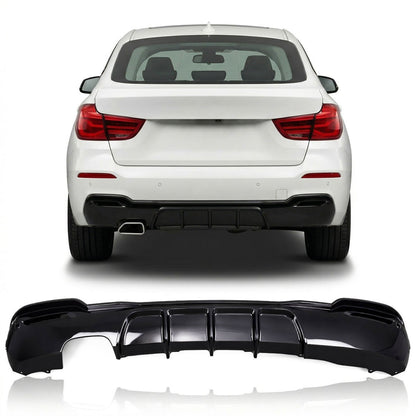 Sport Heckstoßstange Diffusor Hochglanz Schwarz passend für BMW 3er F34 GT 2013-2020