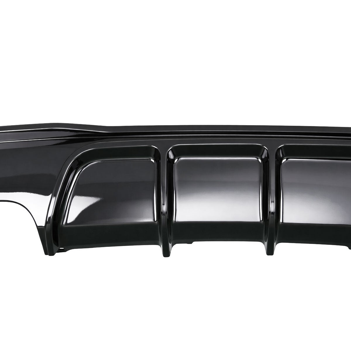 Sport Heckstoßstange Diffusor Hochglanz Schwarz passend für BMW 3er F34 GT 2013-2020