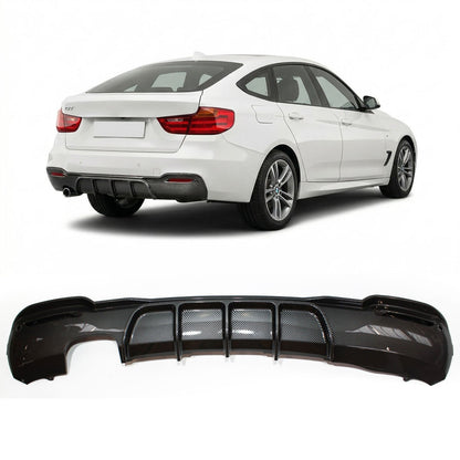 Sport Heckstoßstange Diffusor Carbon-Optik passend für BMW 3er GT F34 2013-2020
