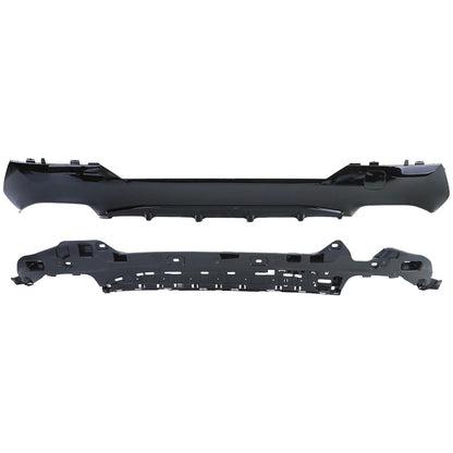 Heckstoßstange Diffusor Hochglanz Schwarz passend für BMW 4er G22 G23 2021-