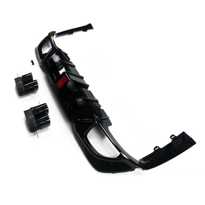 Heckdiffusor Hochglanz Schwarz mit LED passend für BMW 3er G20 G21 2019-2022